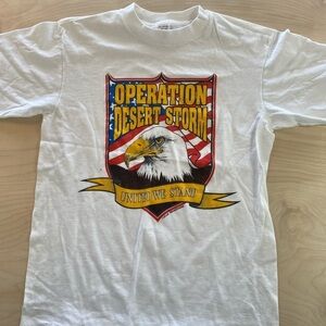 Vintage Single Stitch Desert Storm Tee size Large (AI)